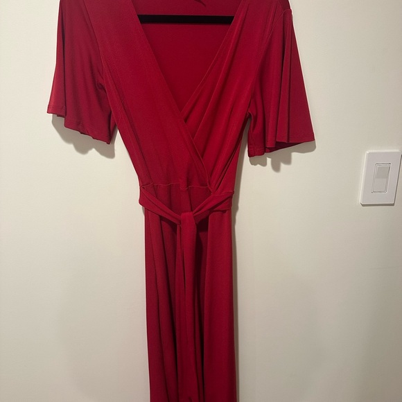 H&M V Neck Wrap Dress - Picture 4 of 5